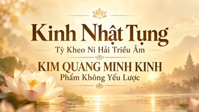 Kinh Nhật tụng – TKN Hải Triều Âm: Kim Quang Minh Kinh Phẩm Không Yếu Lược