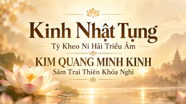 Kinh Nhật tụng – TKN Hải Triều Âm: Kim Quang Minh Sám trai thiên khóa nghi